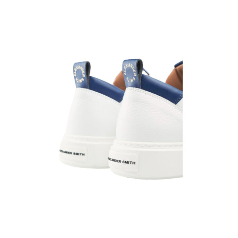 Alexander Smith Sneakers Sneakers Uomo modello Bond con dettagli in contrasto Bianco blu - Francavilla Moda